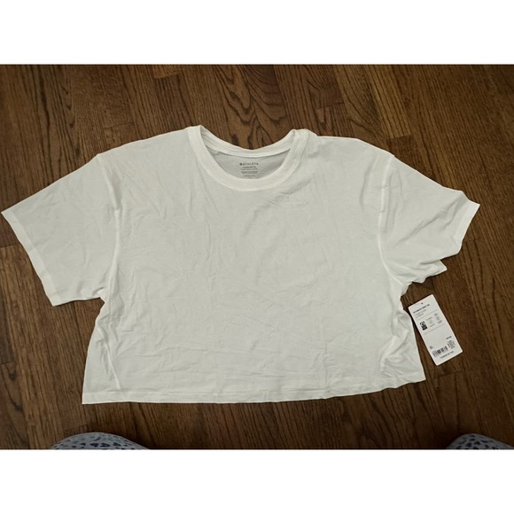 Athleta Tops - Athleta Women's White Ultimate Crop Tee Size L NWT